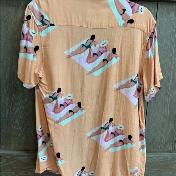 “John B” Duvin Orange Beach Ladies Button Down Shirt - Picture 3 of 4